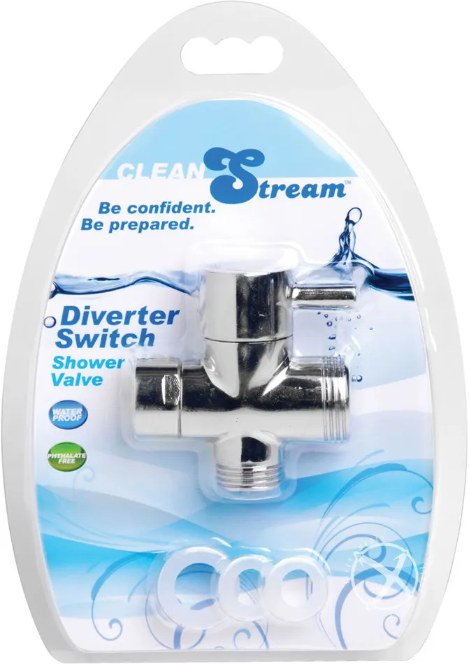 Anal Cleanstream CleanStream Diverter Switch Shower Valve Silver
