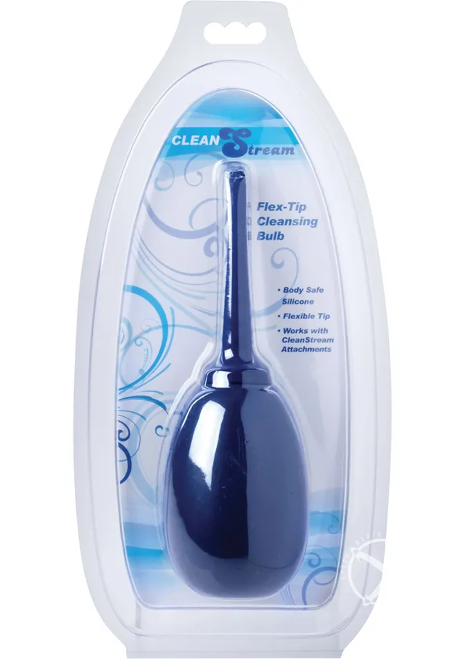 Anal Cleanstream CleanStream Flex Tip Cleansing Enema Bulb Blue