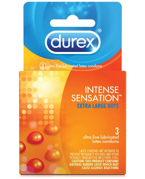 Anal Durex Durex Intense Sensation Condom Box of 3 Anal Durex Durex Intense Sensation Condom Box of 3