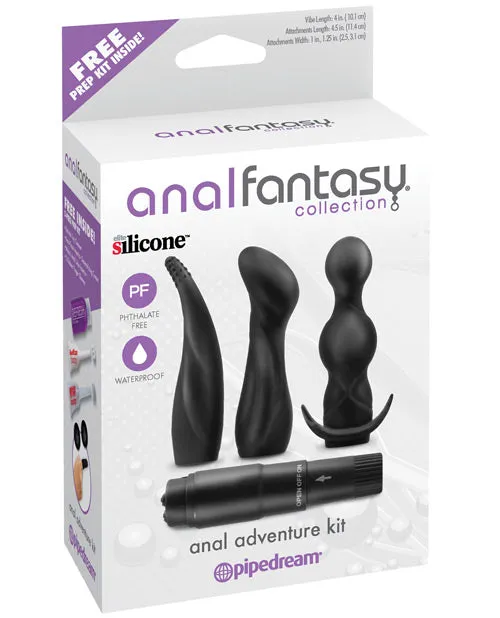 Anal Fantasy Collection Anal Anal Fantasy Collection Silicone Anal Adventure Kit Black