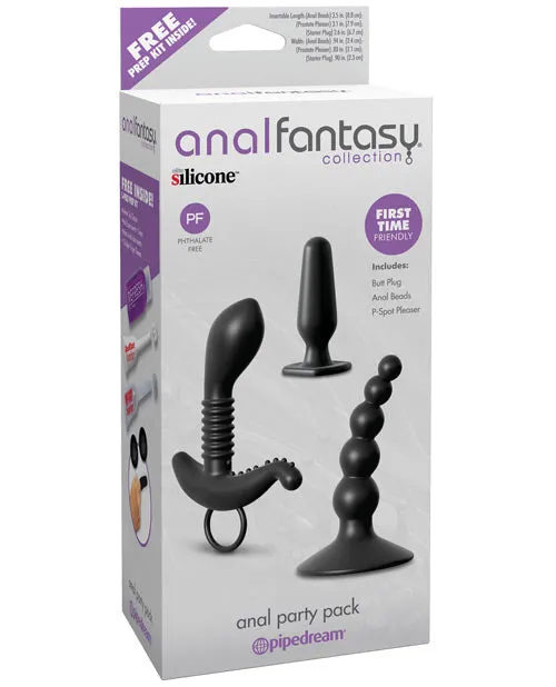 Anal Fantasy Collection Male Sex Toys Anal Fantasy Collection Anal Party Pack Silicone 3 Each Per Box