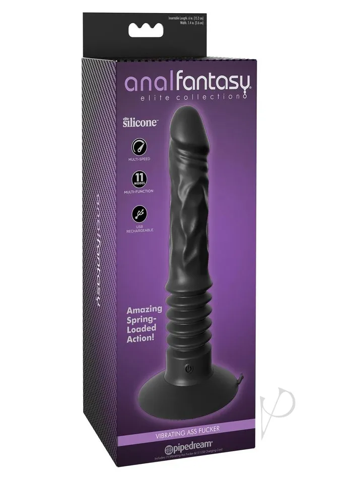 Anal Fantasy Elite Silicone Vibrating Ass Fucker USB Rechargeable Thrusting Dildo Black Anal Fantasy Elite Anal Anal Fantasy Elite Silicone Vibrating Ass Fucker USB Rechargeable Thrusting Dildo Black Anal Fantasy Elite Anal