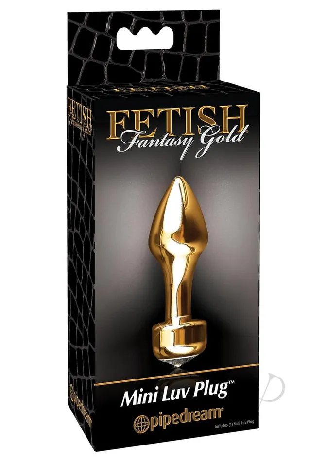 Anal Fetish Fantasy Gold Fetish Fantasy Gold Mini Luv Plug 24in Gold
