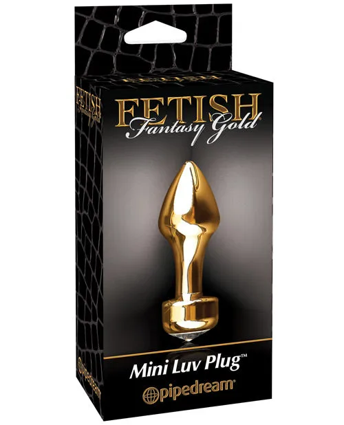 Anal Fetish Fantasy Gold Fetish Fantasy Gold Mini Luv Plug 24in Gold