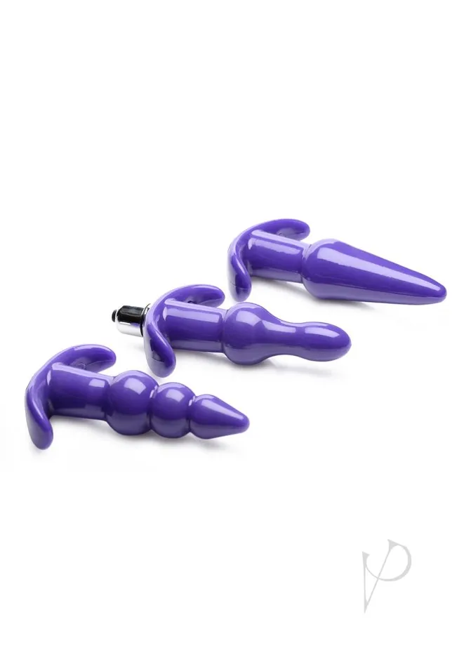 Anal Frisky Frisky Thrill Trio Anal Plug Set Purple