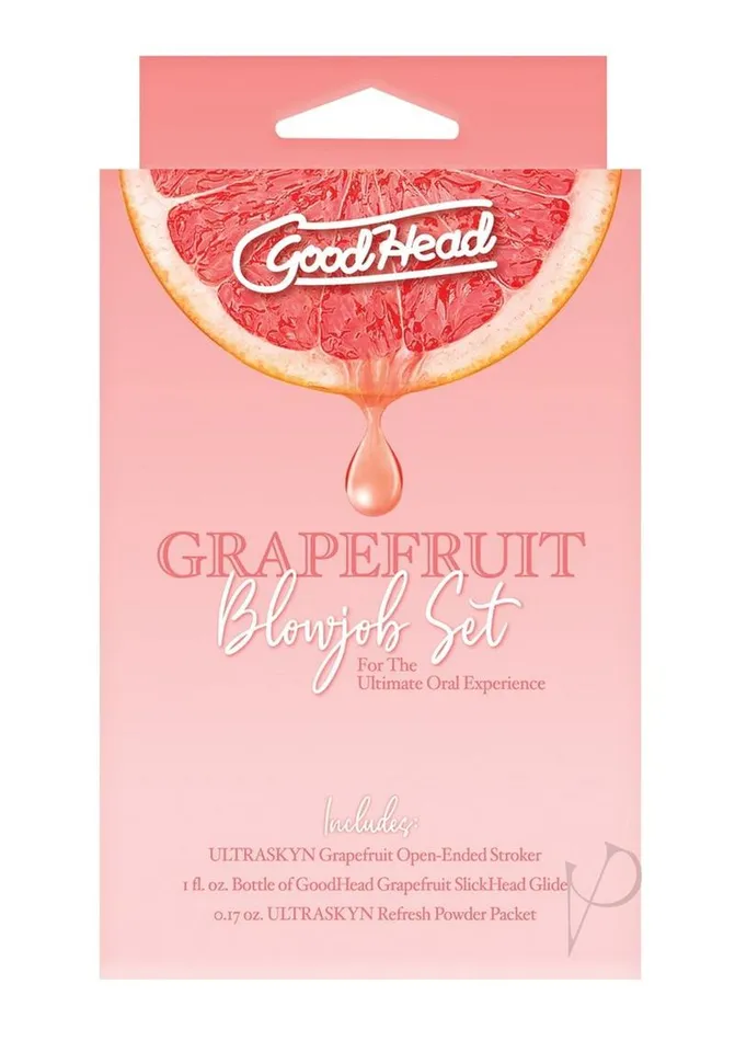 Anal Good Head GoodHead Blowjob Set Grapefruit