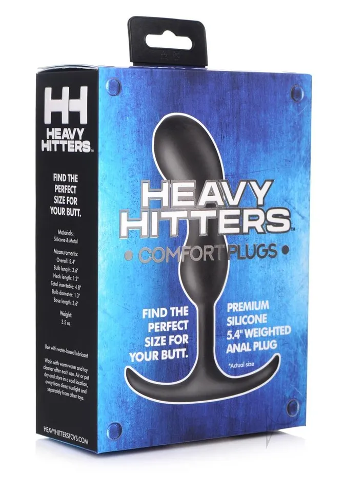 Anal Heavy Hitters Comfort Plugs Silicone Anal Plug 54in Black Heavy Hitters Anal Heavy Hitters Comfort Plugs Silicone Anal Plug 54in Black Heavy Hitters