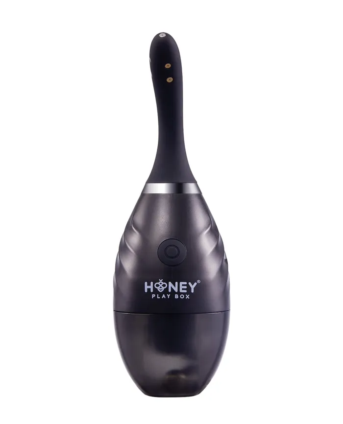 Anal Honey Play Box Bulby Auto Spray Anal Douche System Black