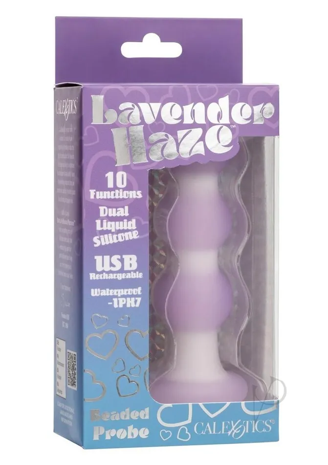 Anal Lavender Haze Lavender Haze Beaded Probe Silicone Rechargeable Anal Plug PurpleWhite Anal Lavender Haze Lavender Haze Beaded Probe Silicone Rechargeable Anal Plug PurpleWhite