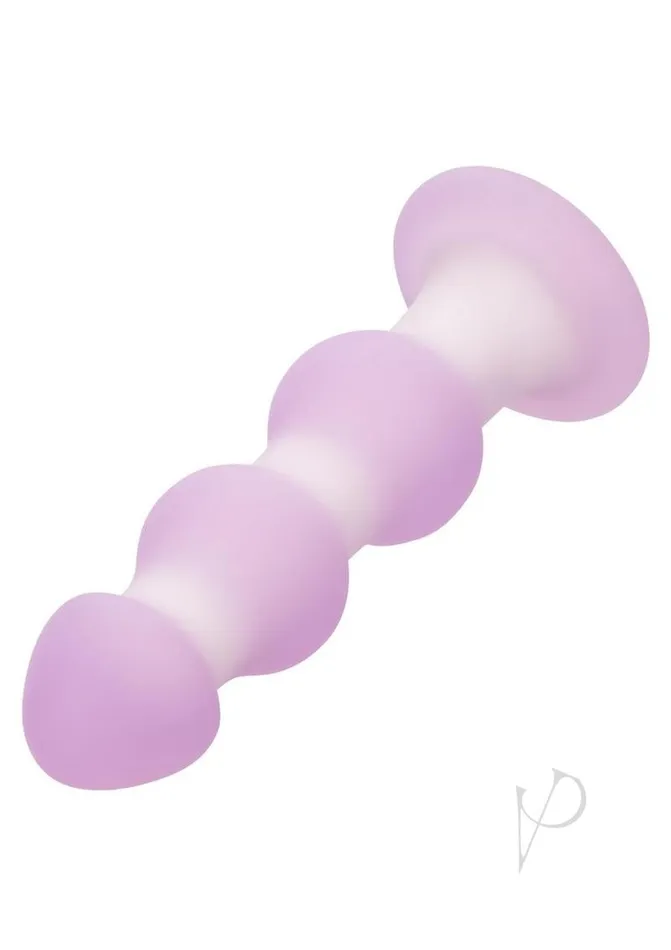Anal Lavender Haze Lavender Haze Beaded Probe Silicone Rechargeable Anal Plug PurpleWhite