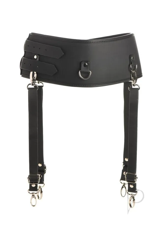 Anal Master Series Master Series Forced Orgasm Saddle Straps Orgasm Belt for Saddle Pro Machine Black