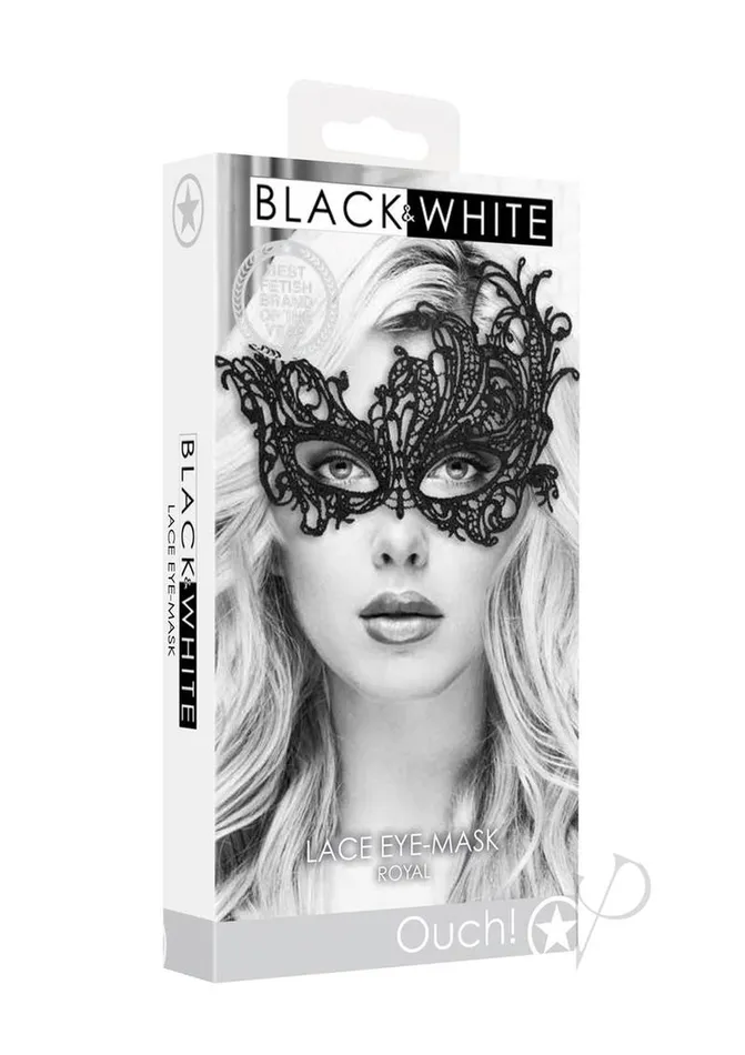 Anal Ouch Ouch Lace EyeMask Royal Black