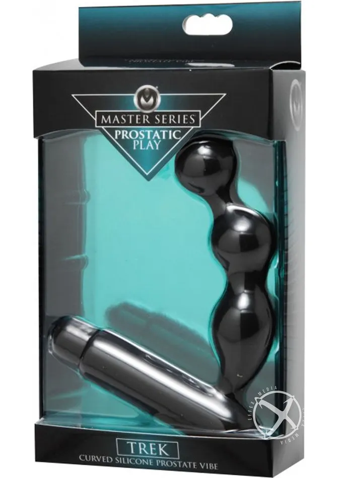 Anal Prostatic Play Trek Curved Silicone Prostate Vibe Black Prostatic Play Anal Prostatic Play Trek Curved Silicone Prostate Vibe Black Prostatic Play