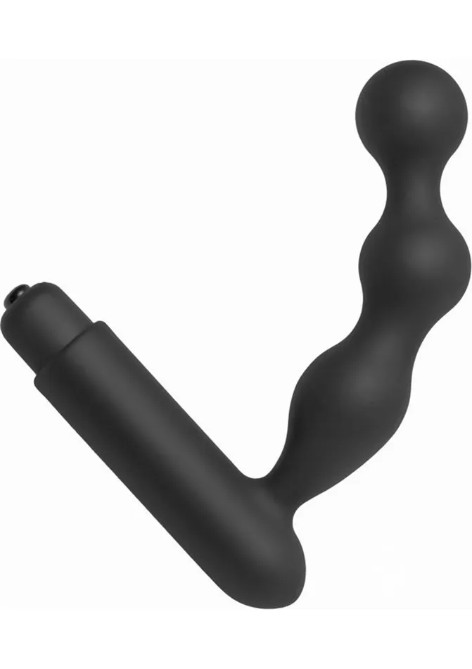 Anal Prostatic Play Trek Curved Silicone Prostate Vibe Black Prostatic Play