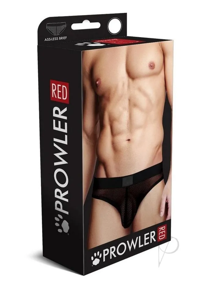 Anal Prowler Red Prowler RED Fishnet AssLess Brief XXLarge Black
