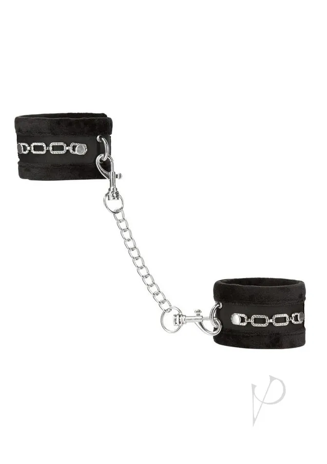 Anal Punishment Punishment Crystal Detail Handcuffs Black
