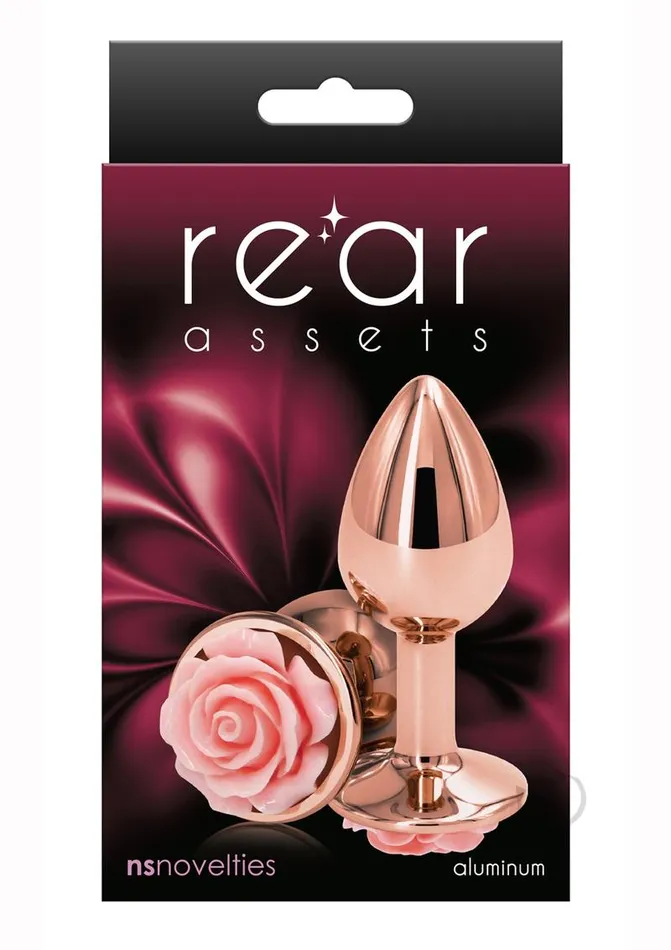 Anal Rear Assets Rear Assets Rose Aluminum Anal Plug Small PinkRose Gold