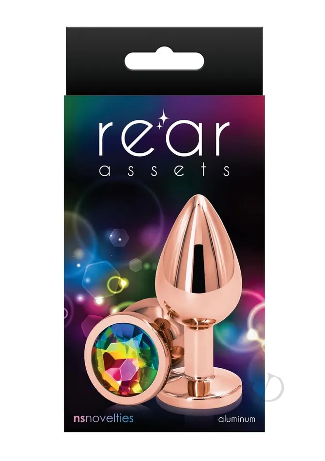 Anal Rear Assets Rear Assets Rose Gold Anal Plug Med Rainbow