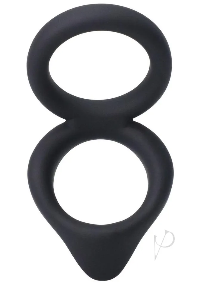 Anal Rock Solid Rock Solid Dual Enhancer Silicone Ring Black Anal Rock Solid Rock Solid Dual Enhancer Silicone Ring Black