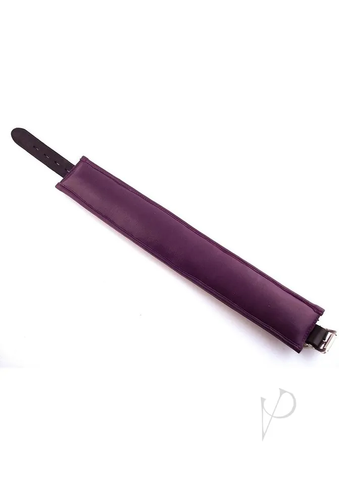 Anal Rouge Rouge 3 DRing Padded Leather Adjustable Collar BlackPurple