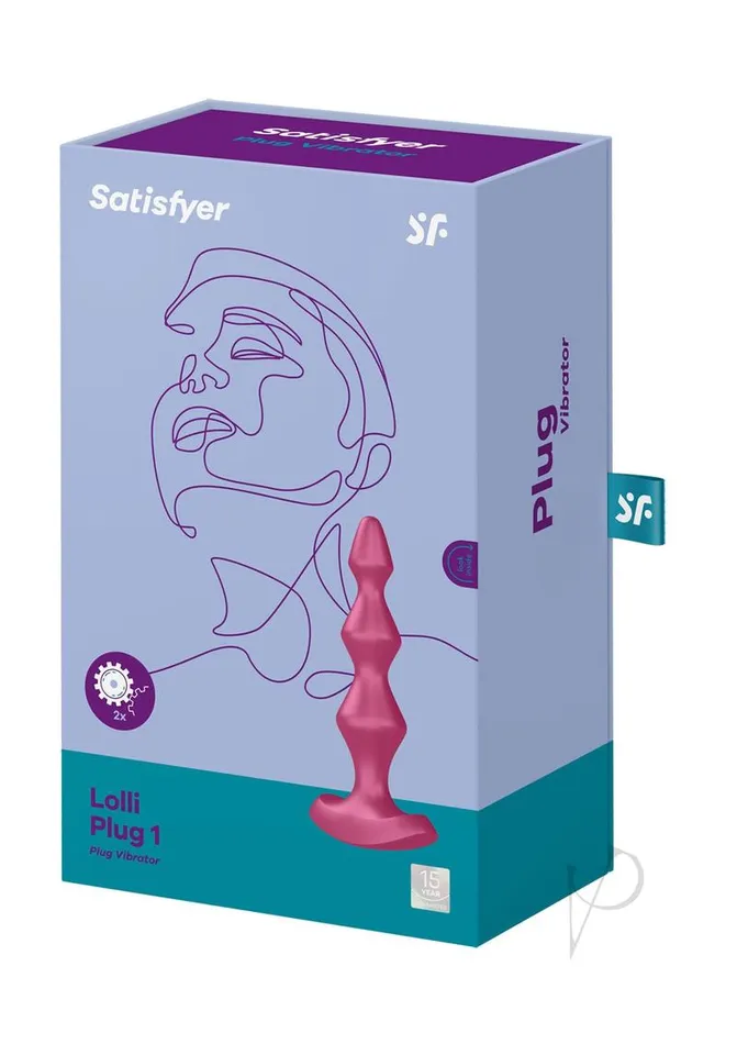 Anal Satisfyer LolliPlug 1 Silicone Beaded Anal Plug Fuchsia Satisfyer