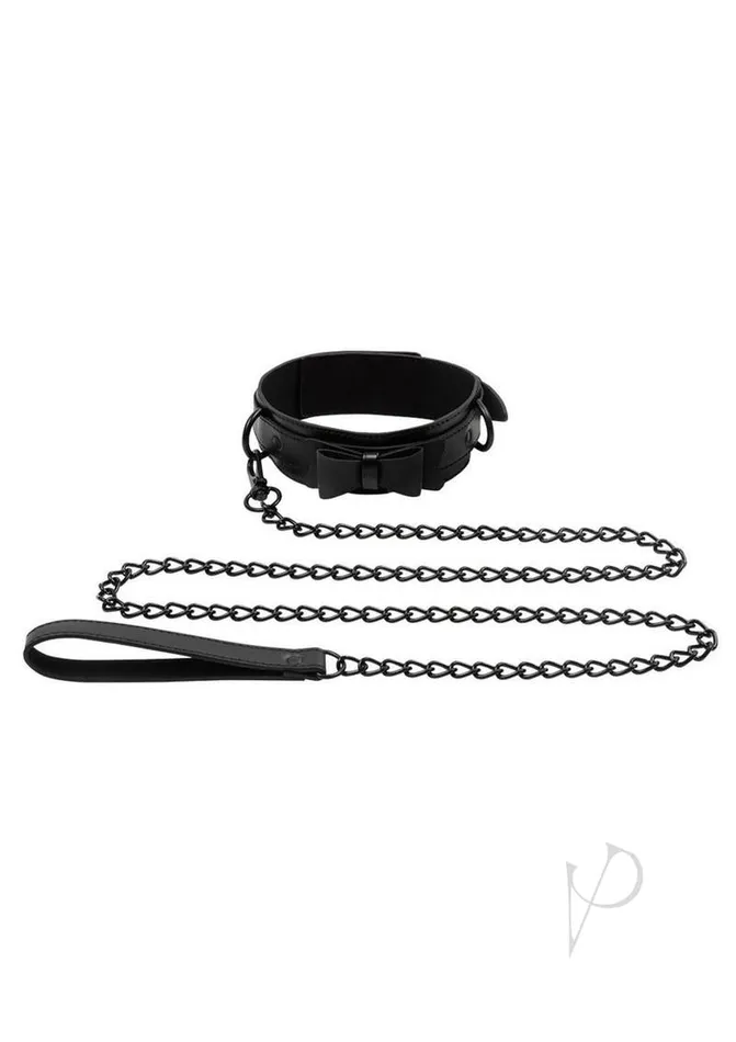 Anal Sincerely Sincerely Bow Tie Collar Leash Black Anal Sincerely Sincerely Bow Tie Collar Leash Black
