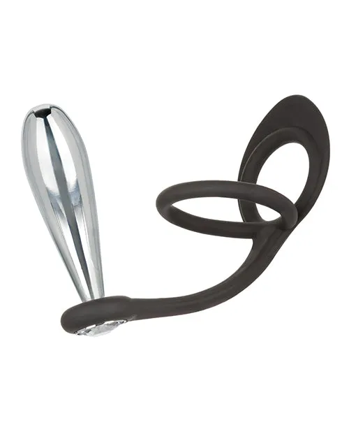 Anal Star Fucker Glider Plug Silicone Dual Enhancer Black Star Fucker