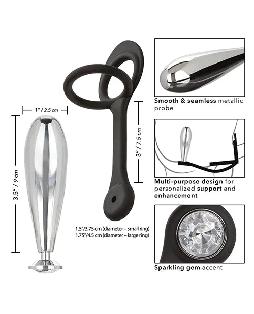 Anal Star Fucker Glider Plug Silicone Dual Enhancer Black Star Fucker