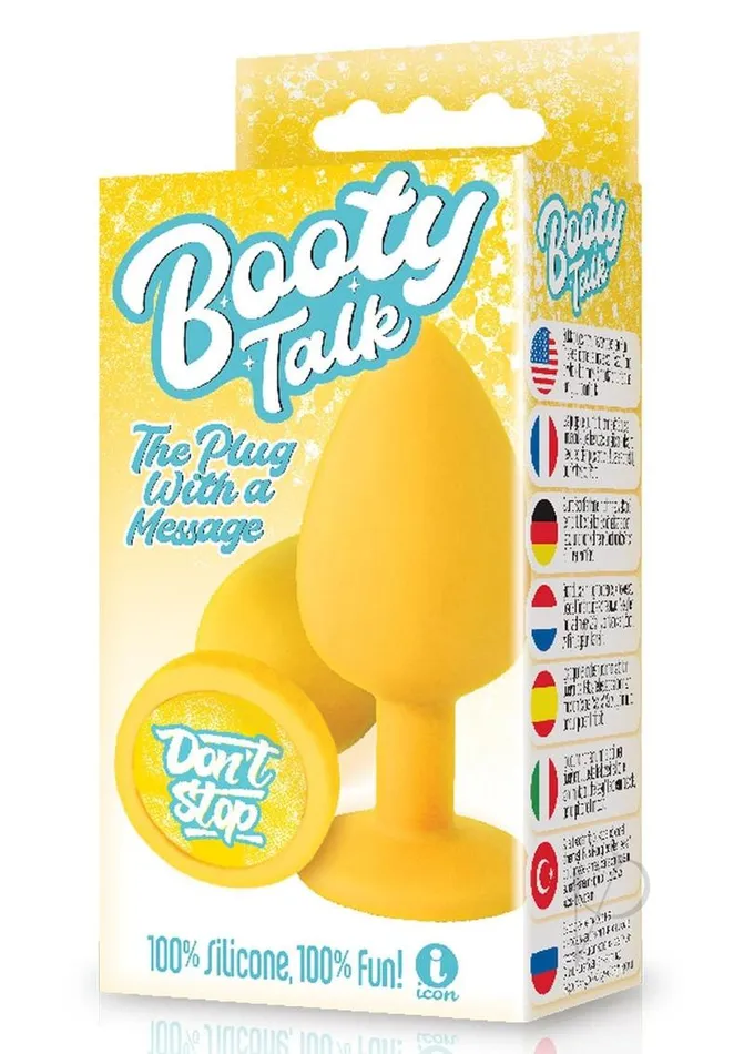 Anal The 9s The 9s Booty Talk Silicone Butt Plug Dont Stop Yellow