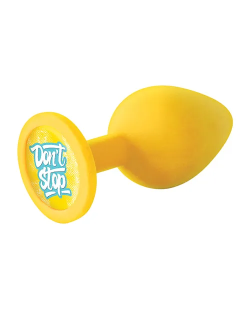 Anal The 9s The 9s Booty Talk Silicone Butt Plug Dont Stop Yellow Anal The 9s The 9s Booty Talk Silicone Butt Plug Dont Stop Yellow