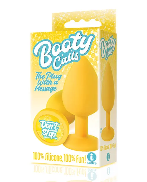 Anal The 9s The 9s Booty Talk Silicone Butt Plug Dont Stop Yellow Anal The 9s The 9s Booty Talk Silicone Butt Plug Dont Stop Yellow