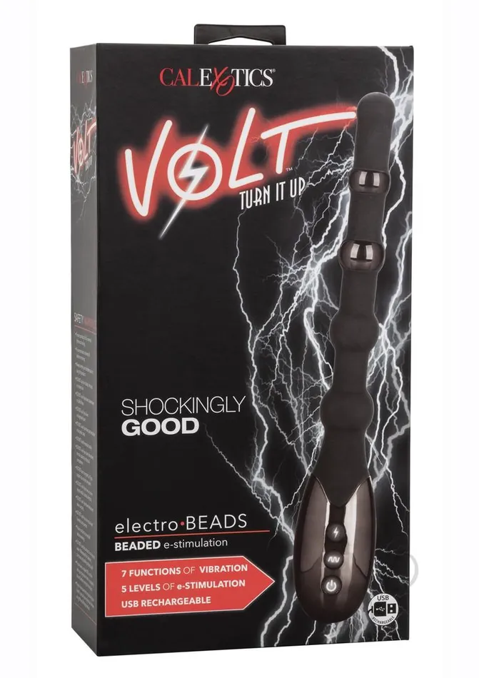 Anal Volt Volt ElectroBeads Rechargeable Silicone Anal Bead Black