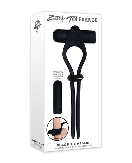 Anal Zero Tolerance Zero Tolerance Black Tie Affair Vibrating Cock Tie Black