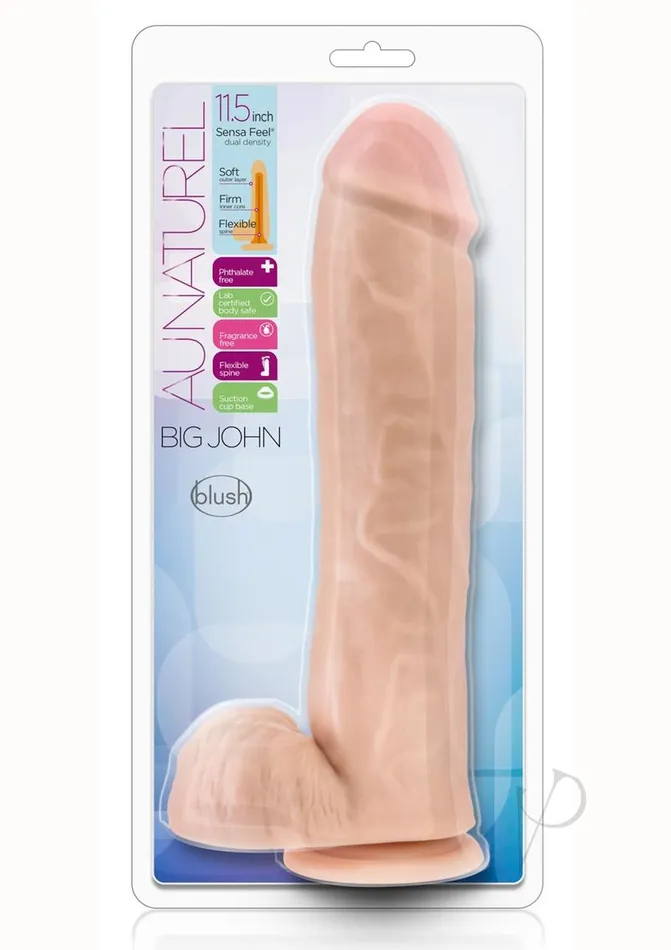 Au Naturel Dildos Au Naturel Big John Sensa Feel Dual Density Dildo with Balls 115in Vanilla Au Naturel Dildos Au Naturel Big John Sensa Feel Dual Density Dildo with Balls 115in Vanilla