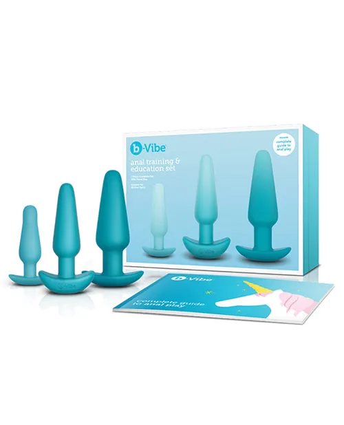 B Vibe Anal BVibe Anal Education Set Rechargeable Silicone Anal Play Blue B Vibe Anal BVibe Anal Education Set Rechargeable Silicone Anal Play Blue