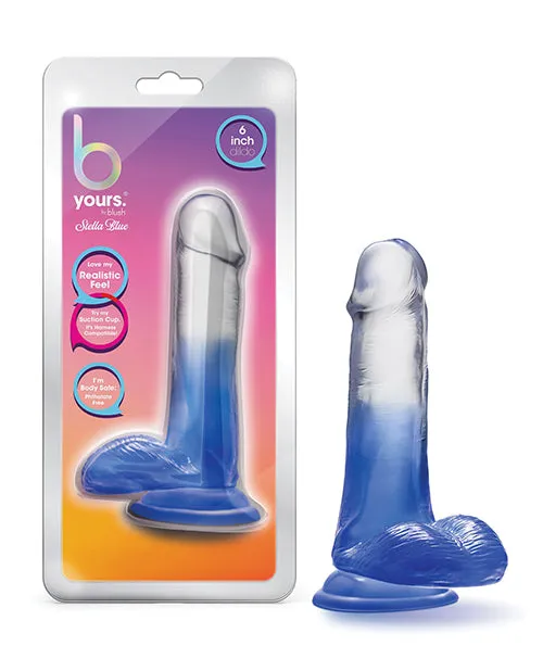 B Yours Dildos B Yours Stilla Blue Dildo 6in BlueClear B Yours Dildos B Yours Stilla Blue Dildo 6in BlueClear