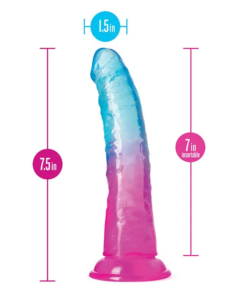 B Yours Vibrators B Yours Beautiful Sky Dildo 7in Sunset PinkBlue B Yours Vibrators B Yours Beautiful Sky Dildo 7in Sunset PinkBlue