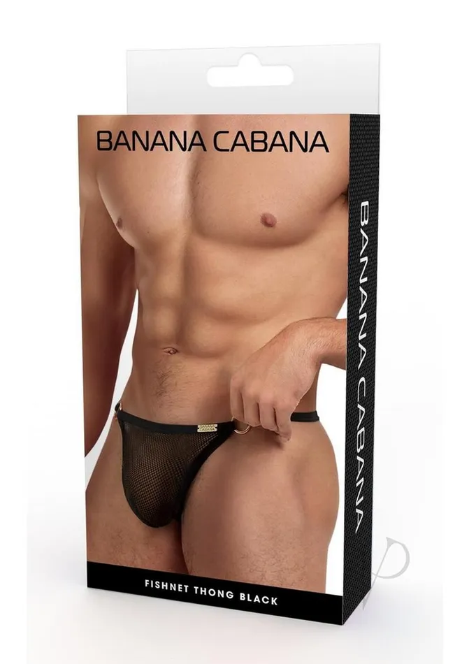 Banana Cabana Mesh GString LargeXLarge Black Banana Cabana Anal