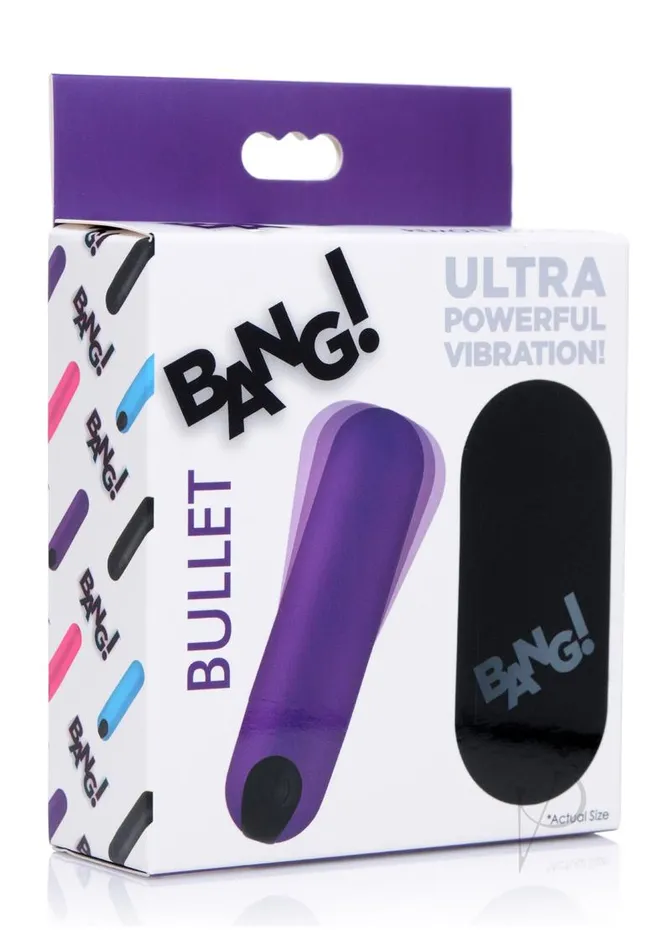 Bang Female Sex Toys Bang Vibrating Bullet with Remote Control Purple