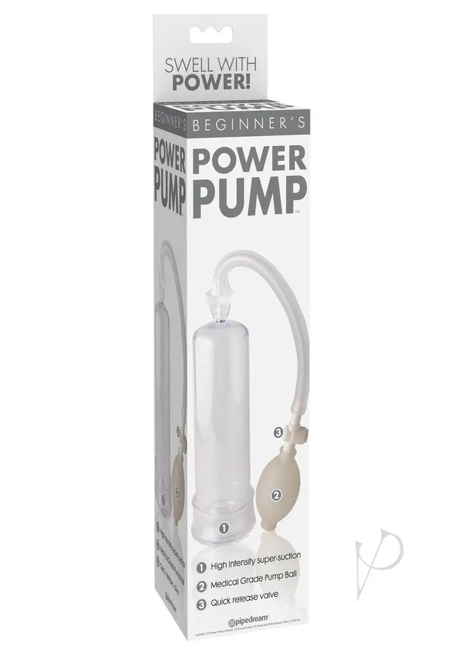 Beginners Power Penis Pump Clear Pipedream Male Sex Toys