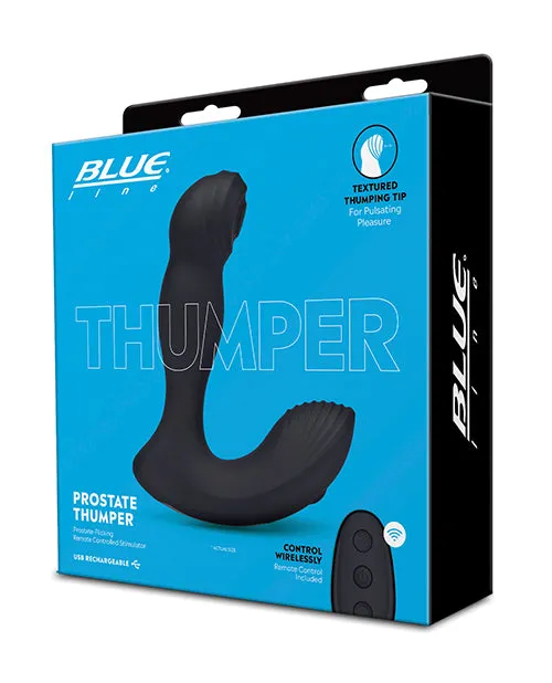 Blue Line Cand B Gear Anal Blue Line Thumper Silicone Rechargeable Prostate Flicking Remote Controlled Stimulator Black Blue Line Cand B Gear Anal Blue Line Thumper Silicone Rechargeable Prostate Flicking Remote Controlled Stimulator Black