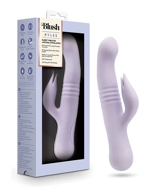 Blush Female Sex Toys Blush Rylee Rechargeable Silicone Rabbit Vibrator Lavender Blush Female Sex Toys Blush Rylee Rechargeable Silicone Rabbit Vibrator Lavender
