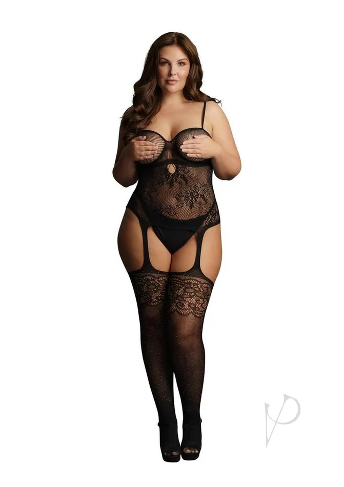 Bodystockings Playsuits Le Desir Le Desir Suspender Rhinestone Bodystocking Queen Black Bodystockings Playsuits Le Desir Le Desir Suspender Rhinestone Bodystocking Queen Black
