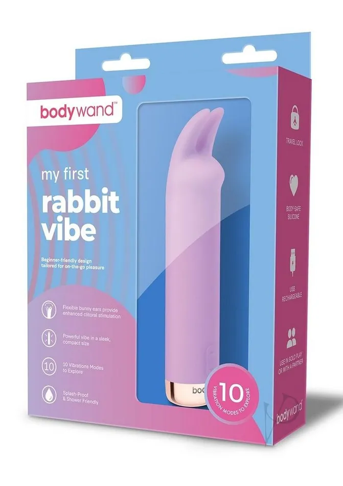 Bodywand Female Sex Toys Bodywand My First Rabbit Vibe Silicone Rechargeable Vibrator Lavender Bodywand Female Sex Toys Bodywand My First Rabbit Vibe Silicone Rechargeable Vibrator Lavender