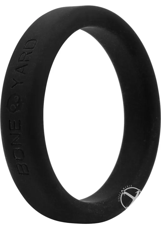 Boneyard Male Sex Toys Boneyard Silicone Ring Cock Ring 2in Black
