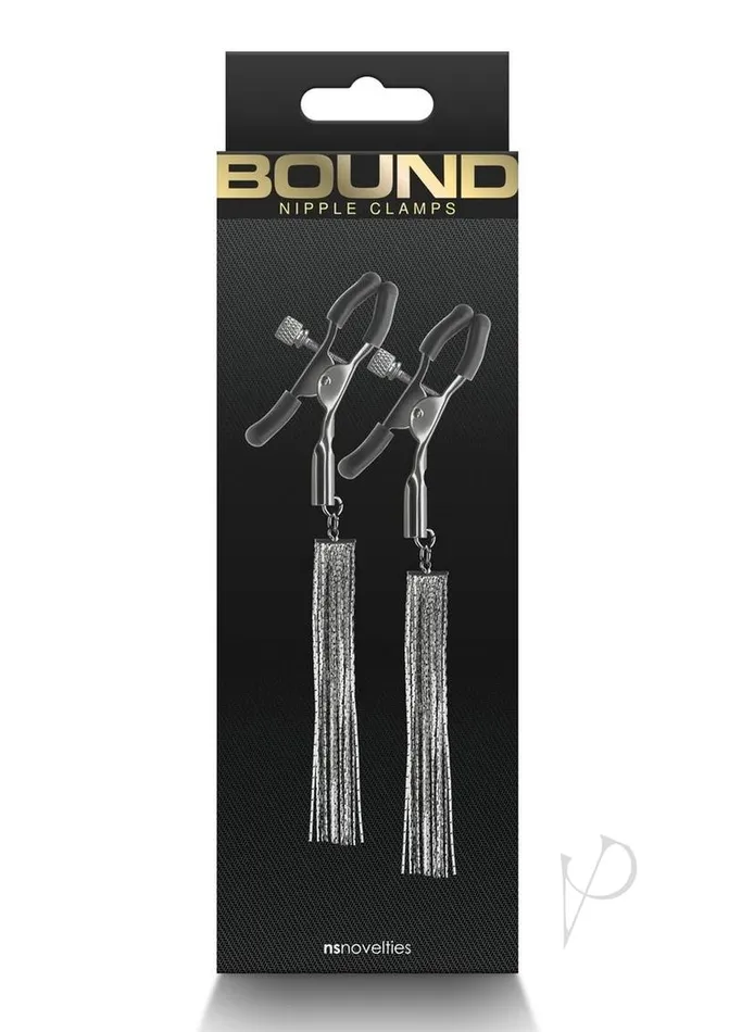 Bound Nipple Clitoral Toys Bound Nipple Clamps D2 Gunmetal Gray
