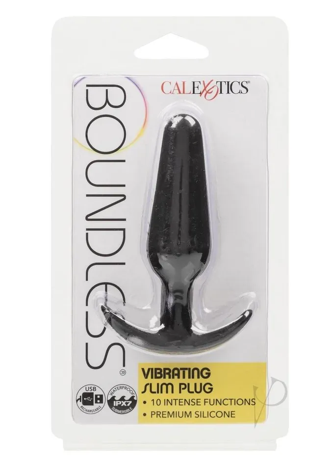 Boundless Vibrating Slim Plug Rechargeable Silicone Anal Plug Black Boundless Anal Boundless Vibrating Slim Plug Rechargeable Silicone Anal Plug Black Boundless Anal