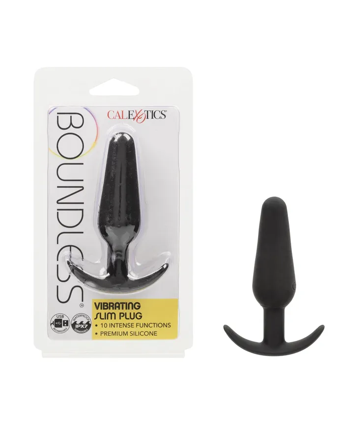 Boundless Vibrating Slim Plug Rechargeable Silicone Anal Plug Black Boundless Anal Boundless Vibrating Slim Plug Rechargeable Silicone Anal Plug Black Boundless Anal