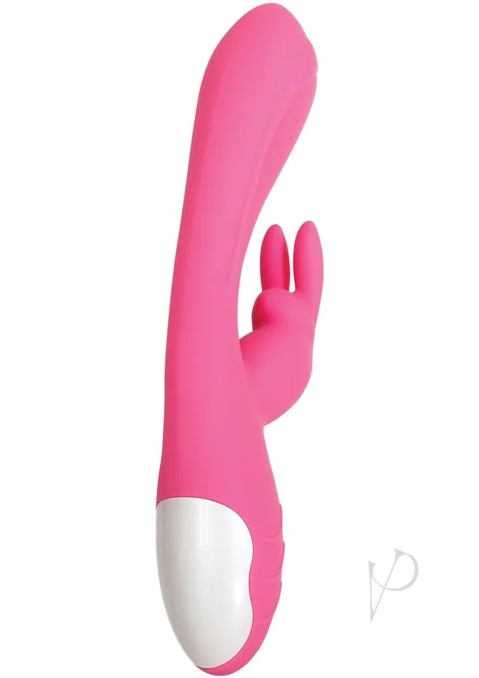 Bunny Kisses Rechargeable Silicone Rabbit Vibrator Pink Evolved Female Sex Toys