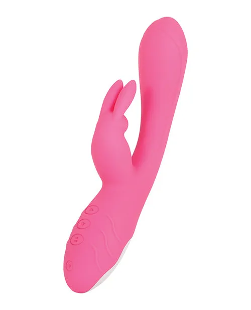 Bunny Kisses Rechargeable Silicone Rabbit Vibrator Pink Evolved Female Sex Toys
